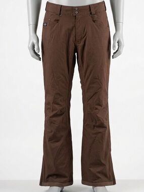 GUC Dakine Women's Brown Snowboard Ski Pants XL Waterproof Insulated Winter